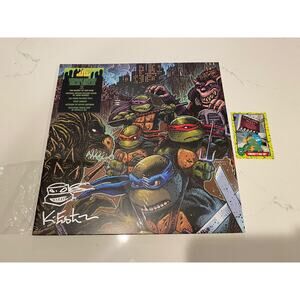 Teenage Mutant Ninja Turtes Secret of The Ooze LP Signed by Kevin Eastman
